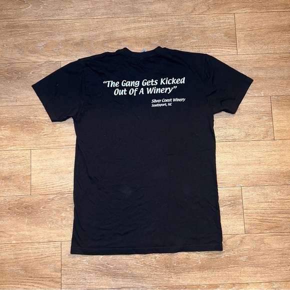 Next Level Apparel Black T-Shirt with Yellow Print - Picture 3 of 3